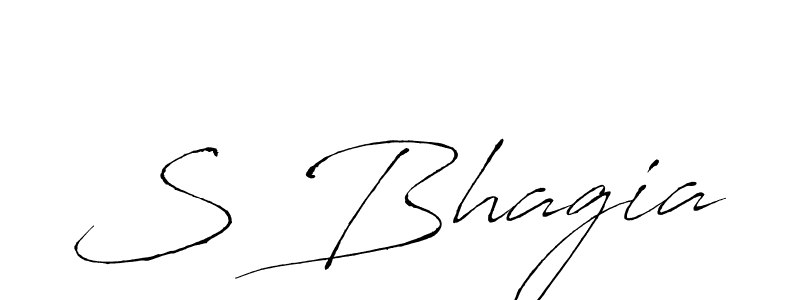 Make a beautiful signature design for name S Bhagia. With this signature (Antro_Vectra) style, you can create a handwritten signature for free. S Bhagia signature style 6 images and pictures png