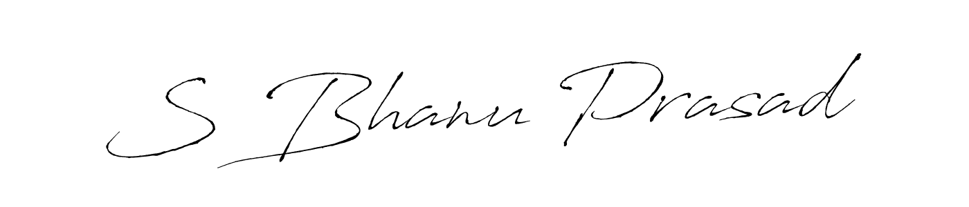 It looks lik you need a new signature style for name S Bhanu Prasad. Design unique handwritten (Antro_Vectra) signature with our free signature maker in just a few clicks. S Bhanu Prasad signature style 6 images and pictures png