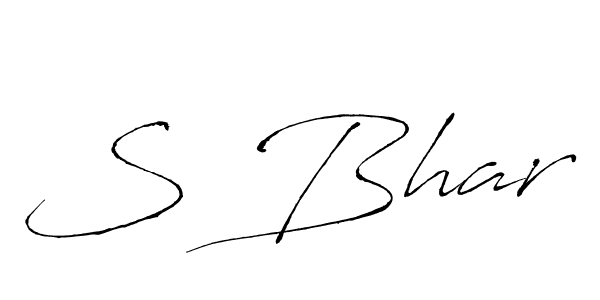 S Bhar stylish signature style. Best Handwritten Sign (Antro_Vectra) for my name. Handwritten Signature Collection Ideas for my name S Bhar. S Bhar signature style 6 images and pictures png