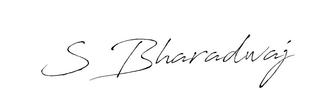 You should practise on your own different ways (Antro_Vectra) to write your name (S Bharadwaj) in signature. don't let someone else do it for you. S Bharadwaj signature style 6 images and pictures png