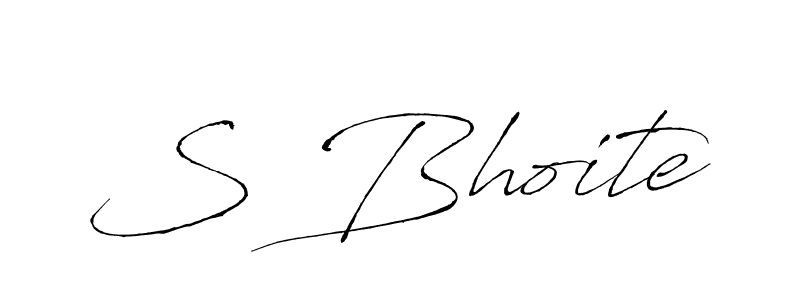 if you are searching for the best signature style for your name S Bhoite. so please give up your signature search. here we have designed multiple signature styles  using Antro_Vectra. S Bhoite signature style 6 images and pictures png