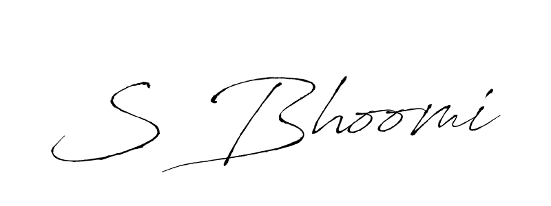 You should practise on your own different ways (Antro_Vectra) to write your name (S Bhoomi) in signature. don't let someone else do it for you. S Bhoomi signature style 6 images and pictures png