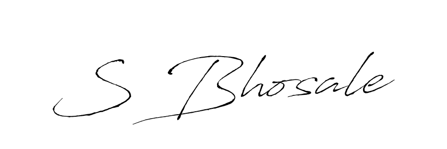 How to make S Bhosale signature? Antro_Vectra is a professional autograph style. Create handwritten signature for S Bhosale name. S Bhosale signature style 6 images and pictures png