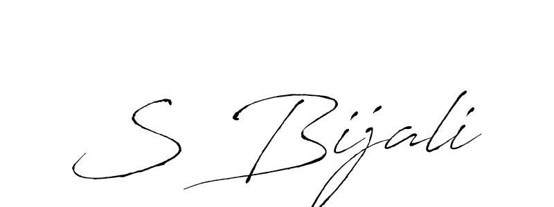 Antro_Vectra is a professional signature style that is perfect for those who want to add a touch of class to their signature. It is also a great choice for those who want to make their signature more unique. Get S Bijali name to fancy signature for free. S Bijali signature style 6 images and pictures png