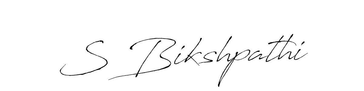 Use a signature maker to create a handwritten signature online. With this signature software, you can design (Antro_Vectra) your own signature for name S Bikshpathi. S Bikshpathi signature style 6 images and pictures png