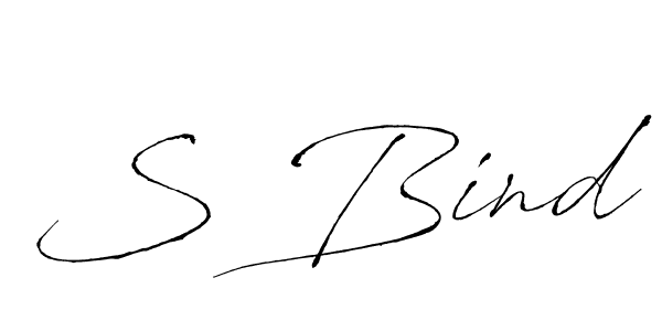 Also we have S Bind name is the best signature style. Create professional handwritten signature collection using Antro_Vectra autograph style. S Bind signature style 6 images and pictures png