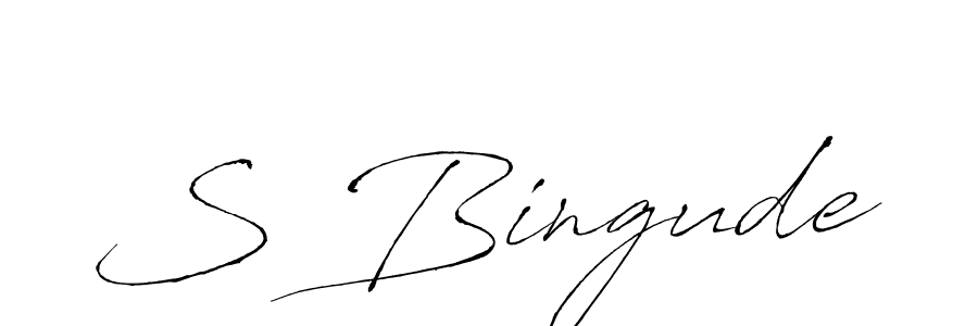 Antro_Vectra is a professional signature style that is perfect for those who want to add a touch of class to their signature. It is also a great choice for those who want to make their signature more unique. Get S Bingude name to fancy signature for free. S Bingude signature style 6 images and pictures png