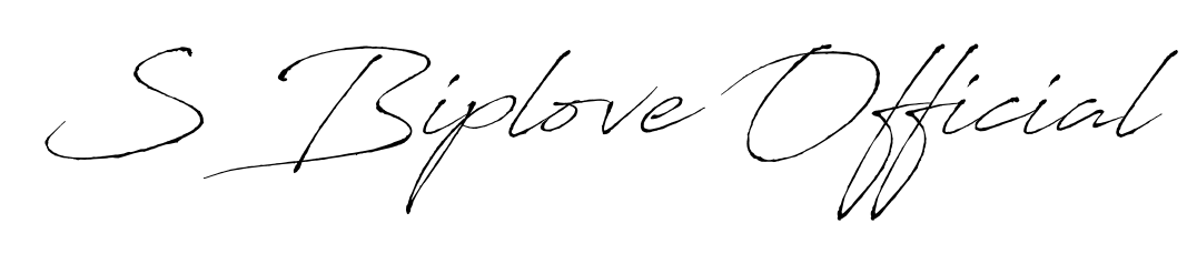Design your own signature with our free online signature maker. With this signature software, you can create a handwritten (Antro_Vectra) signature for name S Biplove Official. S Biplove Official signature style 6 images and pictures png