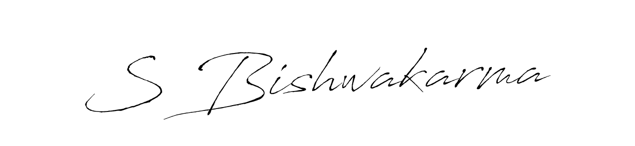 You should practise on your own different ways (Antro_Vectra) to write your name (S Bishwakarma) in signature. don't let someone else do it for you. S Bishwakarma signature style 6 images and pictures png