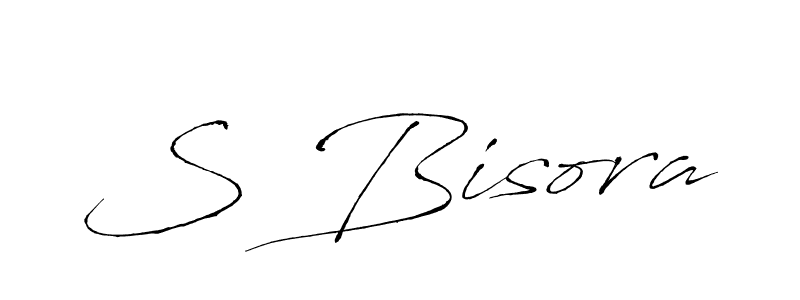 Create a beautiful signature design for name S Bisora. With this signature (Antro_Vectra) fonts, you can make a handwritten signature for free. S Bisora signature style 6 images and pictures png