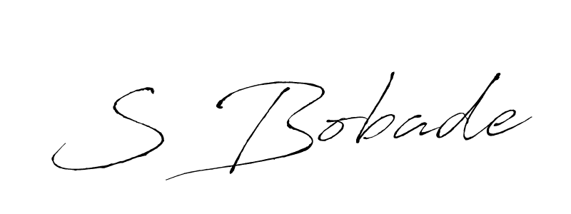 S Bobade stylish signature style. Best Handwritten Sign (Antro_Vectra) for my name. Handwritten Signature Collection Ideas for my name S Bobade. S Bobade signature style 6 images and pictures png