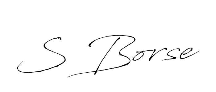 Also we have S Borse name is the best signature style. Create professional handwritten signature collection using Antro_Vectra autograph style. S Borse signature style 6 images and pictures png