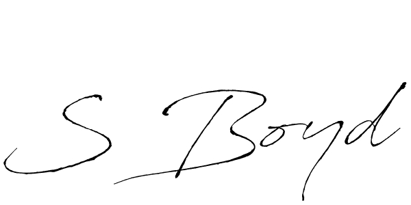 Create a beautiful signature design for name S Boyd. With this signature (Antro_Vectra) fonts, you can make a handwritten signature for free. S Boyd signature style 6 images and pictures png