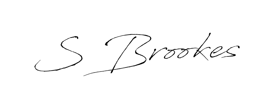 You should practise on your own different ways (Antro_Vectra) to write your name (S Brookes) in signature. don't let someone else do it for you. S Brookes signature style 6 images and pictures png