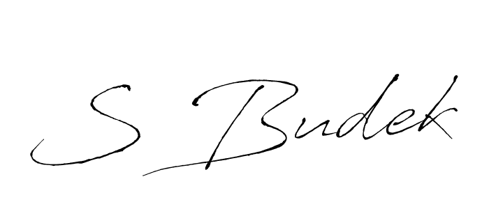 It looks lik you need a new signature style for name S Budek. Design unique handwritten (Antro_Vectra) signature with our free signature maker in just a few clicks. S Budek signature style 6 images and pictures png