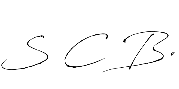 How to make S C B. signature? Antro_Vectra is a professional autograph style. Create handwritten signature for S C B. name. S C B. signature style 6 images and pictures png