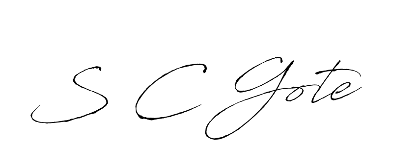 Design your own signature with our free online signature maker. With this signature software, you can create a handwritten (Antro_Vectra) signature for name S C Gote. S C Gote signature style 6 images and pictures png