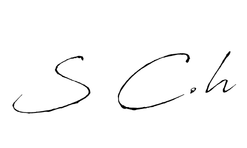 Once you've used our free online signature maker to create your best signature Antro_Vectra style, it's time to enjoy all of the benefits that S C.h name signing documents. S C.h signature style 6 images and pictures png