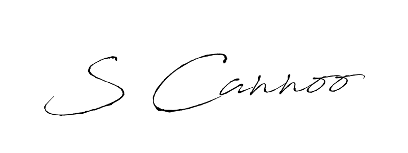 Similarly Antro_Vectra is the best handwritten signature design. Signature creator online .You can use it as an online autograph creator for name S Cannoo. S Cannoo signature style 6 images and pictures png