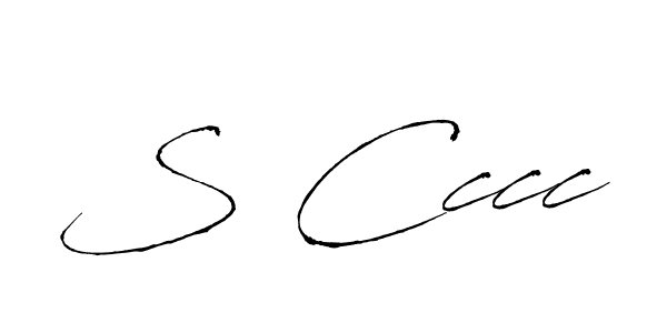 Design your own signature with our free online signature maker. With this signature software, you can create a handwritten (Antro_Vectra) signature for name S Cccc. S Cccc signature style 6 images and pictures png