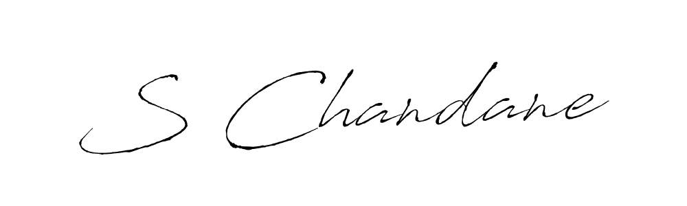 Use a signature maker to create a handwritten signature online. With this signature software, you can design (Antro_Vectra) your own signature for name S Chandane. S Chandane signature style 6 images and pictures png