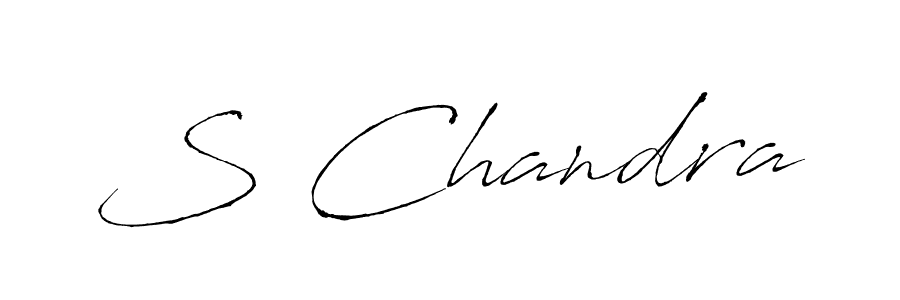 How to make S Chandra signature? Antro_Vectra is a professional autograph style. Create handwritten signature for S Chandra name. S Chandra signature style 6 images and pictures png