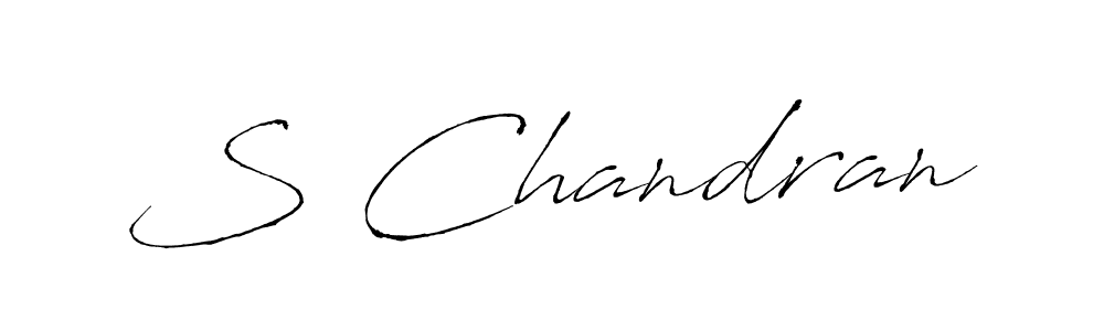 You should practise on your own different ways (Antro_Vectra) to write your name (S Chandran) in signature. don't let someone else do it for you. S Chandran signature style 6 images and pictures png