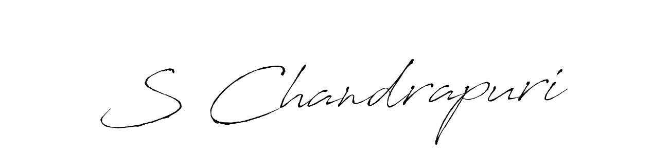 S Chandrapuri stylish signature style. Best Handwritten Sign (Antro_Vectra) for my name. Handwritten Signature Collection Ideas for my name S Chandrapuri. S Chandrapuri signature style 6 images and pictures png