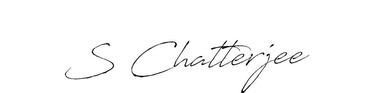 You should practise on your own different ways (Antro_Vectra) to write your name (S Chatterjee) in signature. don't let someone else do it for you. S Chatterjee signature style 6 images and pictures png