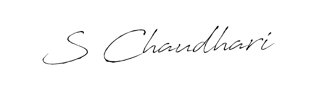 Also You can easily find your signature by using the search form. We will create S Chaudhari name handwritten signature images for you free of cost using Antro_Vectra sign style. S Chaudhari signature style 6 images and pictures png