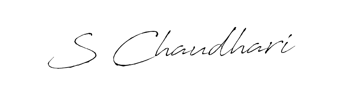 Also You can easily find your signature by using the search form. We will create S Chaudhari name handwritten signature images for you free of cost using Antro_Vectra sign style. S Chaudhari signature style 6 images and pictures png