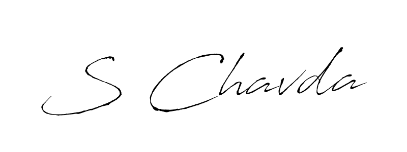 Also we have S Chavda name is the best signature style. Create professional handwritten signature collection using Antro_Vectra autograph style. S Chavda signature style 6 images and pictures png