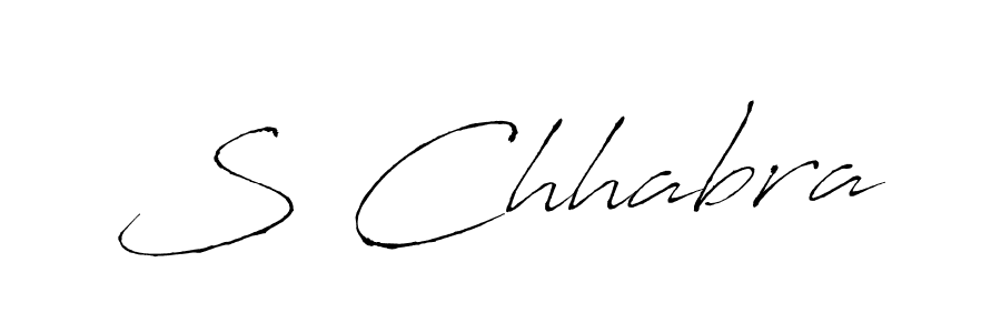 S Chhabra stylish signature style. Best Handwritten Sign (Antro_Vectra) for my name. Handwritten Signature Collection Ideas for my name S Chhabra. S Chhabra signature style 6 images and pictures png