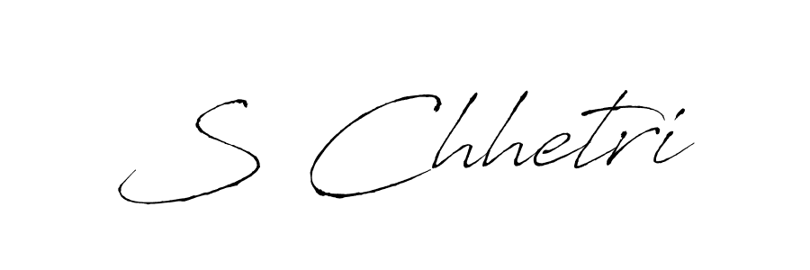 How to make S Chhetri name signature. Use Antro_Vectra style for creating short signs online. This is the latest handwritten sign. S Chhetri signature style 6 images and pictures png