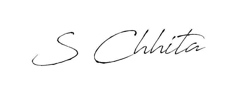 if you are searching for the best signature style for your name S Chhita. so please give up your signature search. here we have designed multiple signature styles  using Antro_Vectra. S Chhita signature style 6 images and pictures png