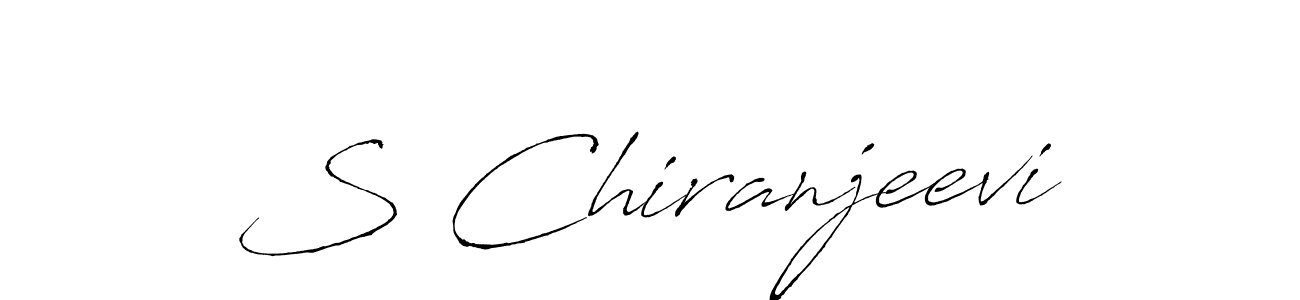 Design your own signature with our free online signature maker. With this signature software, you can create a handwritten (Antro_Vectra) signature for name S Chiranjeevi. S Chiranjeevi signature style 6 images and pictures png