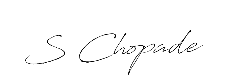 Once you've used our free online signature maker to create your best signature Antro_Vectra style, it's time to enjoy all of the benefits that S Chopade name signing documents. S Chopade signature style 6 images and pictures png