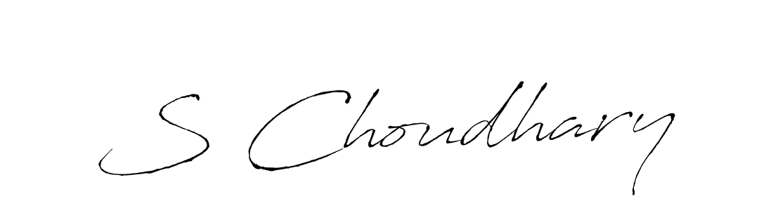 Use a signature maker to create a handwritten signature online. With this signature software, you can design (Antro_Vectra) your own signature for name S Choudhary. S Choudhary signature style 6 images and pictures png