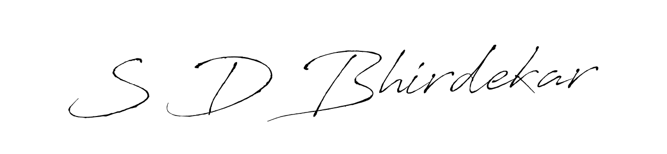 Make a beautiful signature design for name S D Bhirdekar. Use this online signature maker to create a handwritten signature for free. S D Bhirdekar signature style 6 images and pictures png