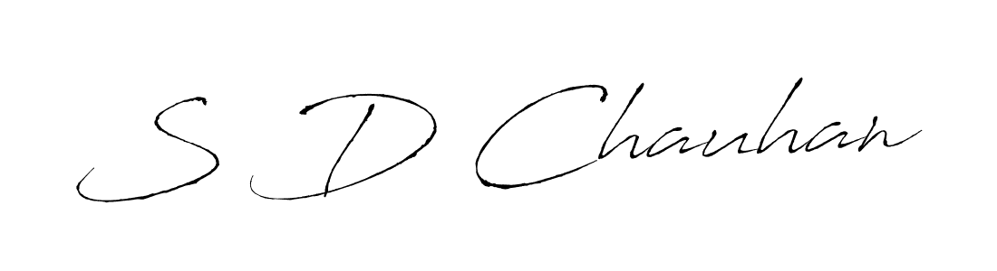 The best way (Antro_Vectra) to make a short signature is to pick only two or three words in your name. The name S D Chauhan include a total of six letters. For converting this name. S D Chauhan signature style 6 images and pictures png