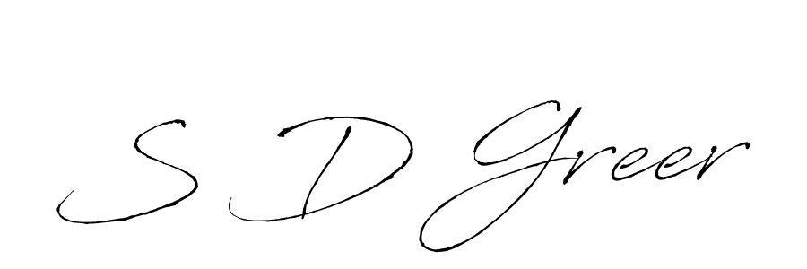 You should practise on your own different ways (Antro_Vectra) to write your name (S D Greer) in signature. don't let someone else do it for you. S D Greer signature style 6 images and pictures png