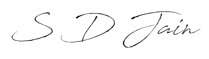 The Antro_Vectra lettering style adds unique flourish to name S D Jain. Stand out with a custom digital autograph made in seconds. S D Jain signature style 6 images and pictures png