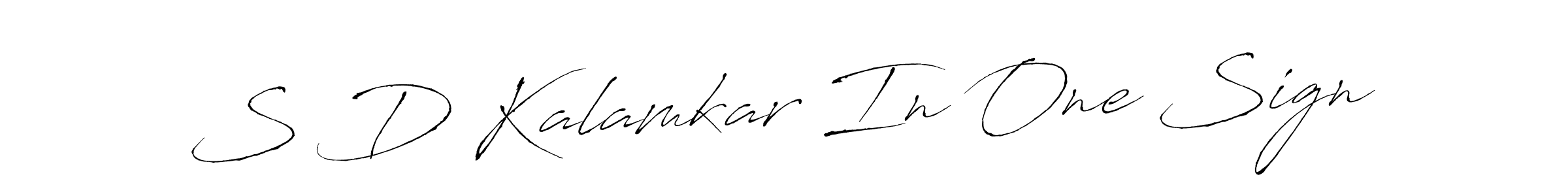 How to make S D Kalamkar In One Sign name signature. Use Antro_Vectra style for creating short signs online. This is the latest handwritten sign. S D Kalamkar In One Sign signature style 6 images and pictures png