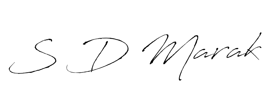 Create a beautiful signature design for name S D Marak. With this signature (Antro_Vectra) fonts, you can make a handwritten signature for free. S D Marak signature style 6 images and pictures png