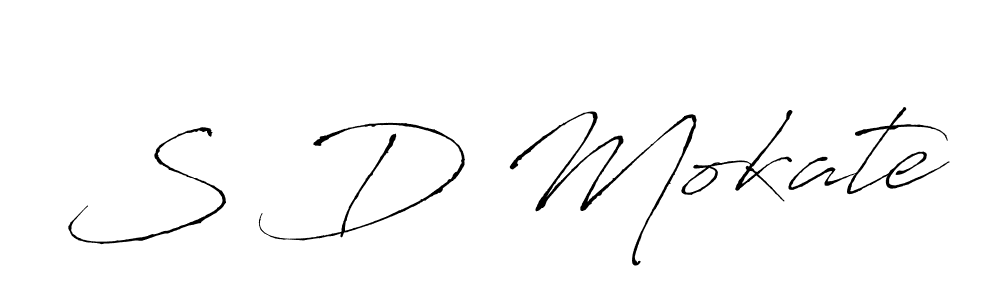 How to make S D Mokate signature? Antro_Vectra is a professional autograph style. Create handwritten signature for S D Mokate name. S D Mokate signature style 6 images and pictures png