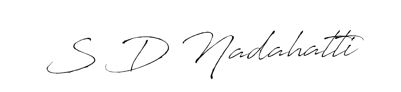 You can use this online signature creator to create a handwritten signature for the name S D Nadahatti. This is the best online autograph maker. S D Nadahatti signature style 6 images and pictures png