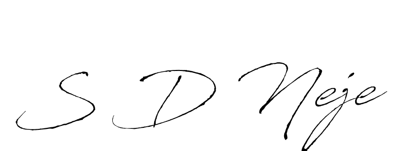 Here are the top 10 professional signature styles for the name S D Neje. These are the best autograph styles you can use for your name. S D Neje signature style 6 images and pictures png