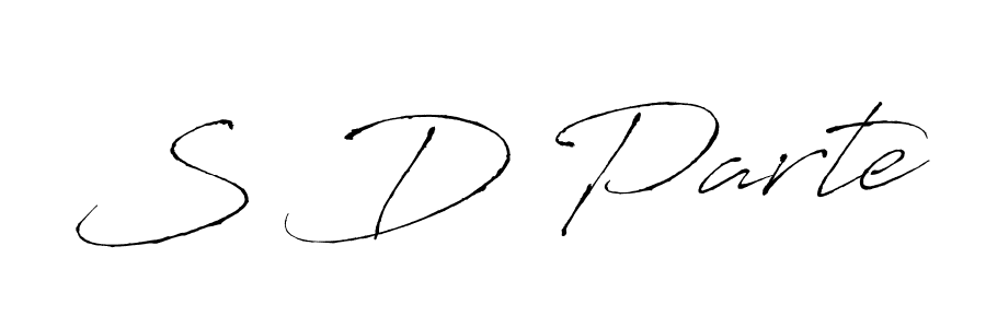 Similarly Antro_Vectra is the best handwritten signature design. Signature creator online .You can use it as an online autograph creator for name S D Parte. S D Parte signature style 6 images and pictures png