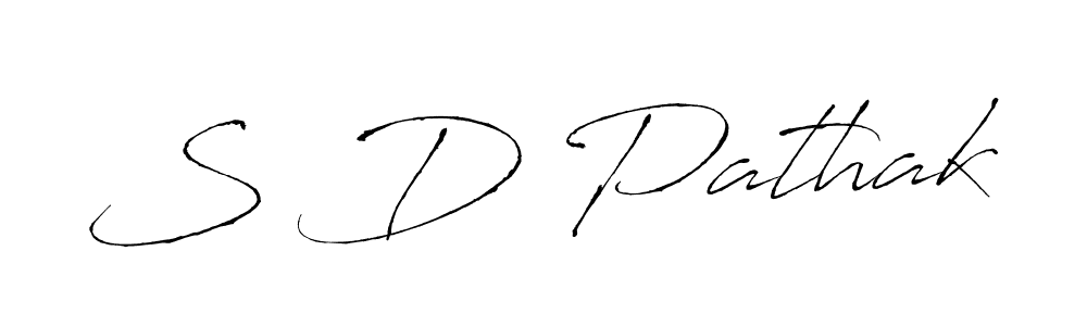 How to make S D Pathak name signature. Use Antro_Vectra style for creating short signs online. This is the latest handwritten sign. S D Pathak signature style 6 images and pictures png