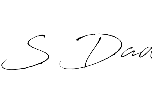 if you are searching for the best signature style for your name S Dad. so please give up your signature search. here we have designed multiple signature styles  using Antro_Vectra. S Dad signature style 6 images and pictures png